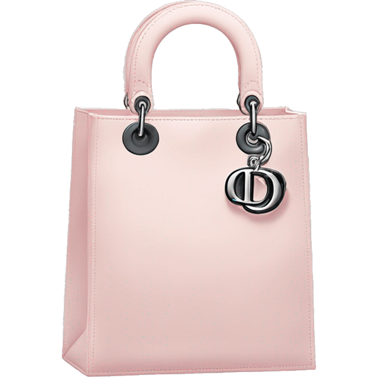 Light Pink shopping bags Dior  emoji