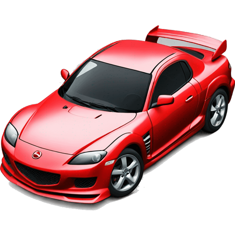 Mazda rx8 red emoji