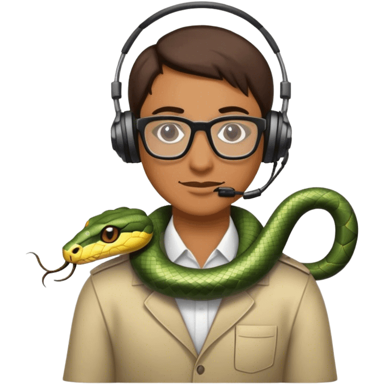 🐍
 i want this snake bit more pc freak. application developer emoji