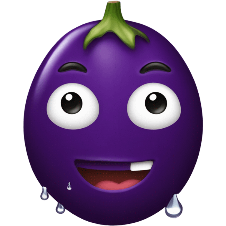 Aubergine sous la douche emoji