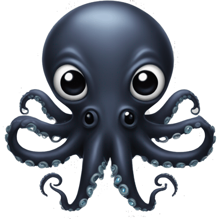 black alien octopus  emoji