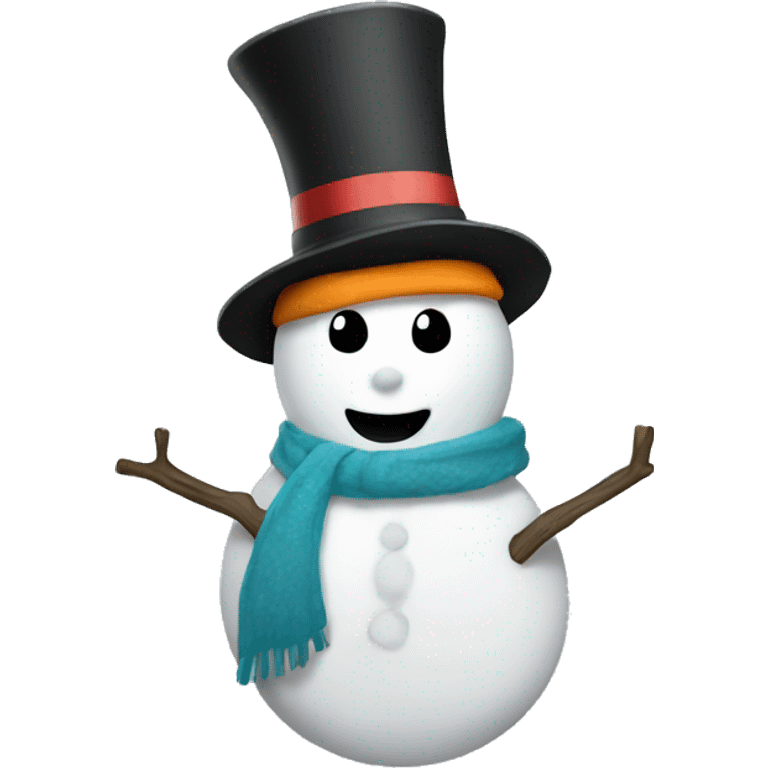 Rock star snowman  emoji