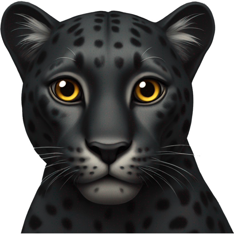 winged black leopard emoji