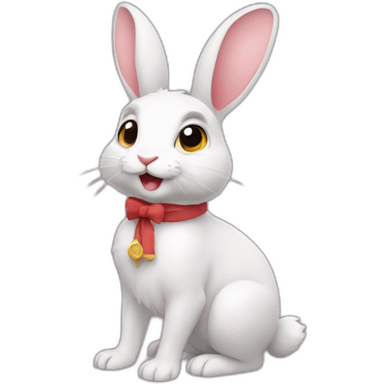 rabbit from gift box emoji