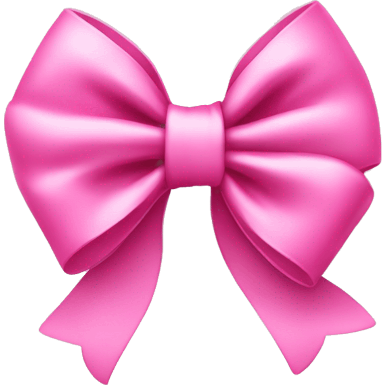 pink bow with thin ribbon emoji