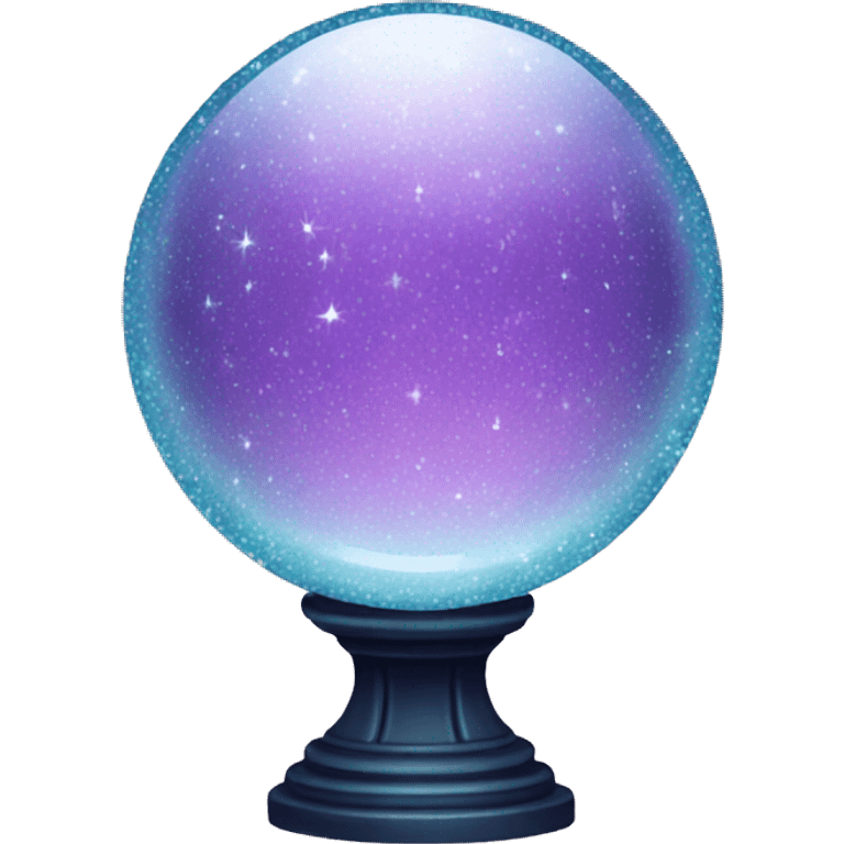 glittery crystal ball  emoji