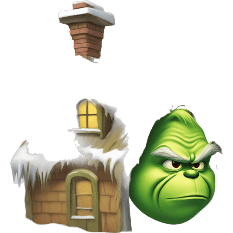 Grinch on the house emoji