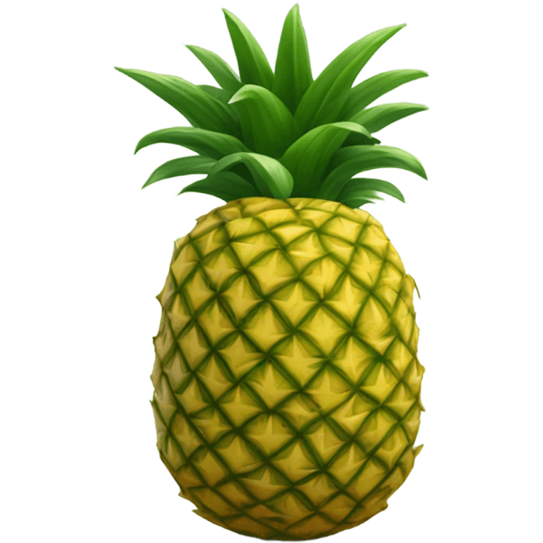 pineapple in the shape of a heart emoji