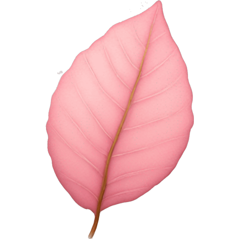 autumn light pink leaf emoji