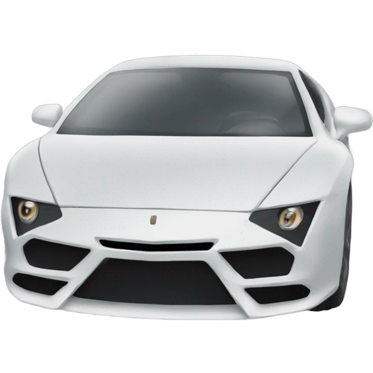 lanborghini with a  face emoji