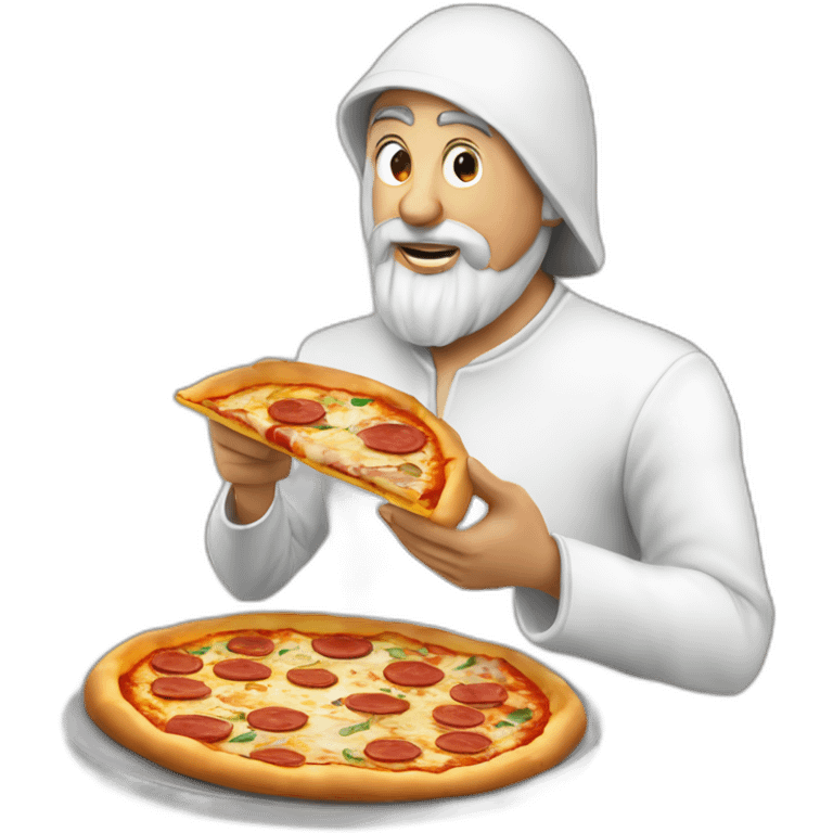 Juif qui mange une pizza emoji