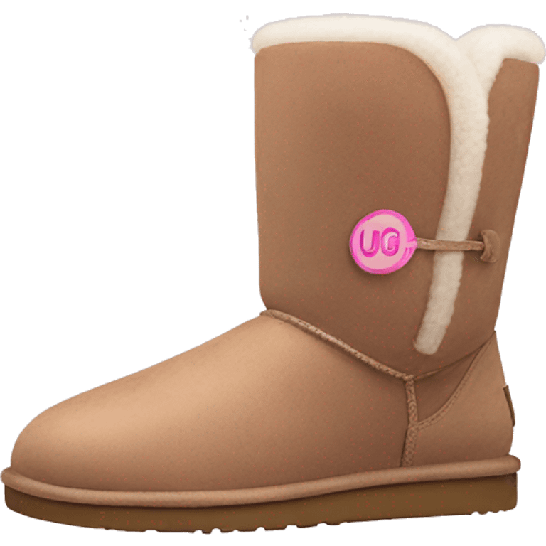 Ugg boots pink low emoji