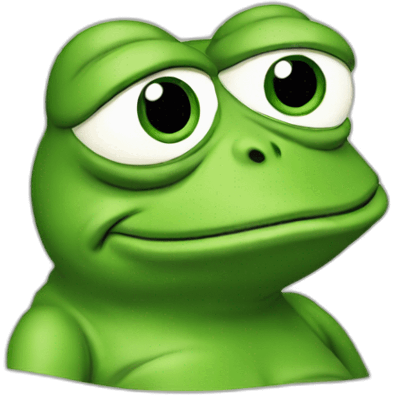 thinking Pepe frog emoji