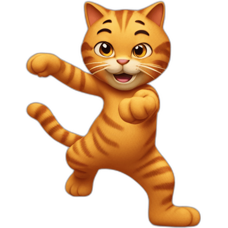 Garfield the cat who dance  emoji