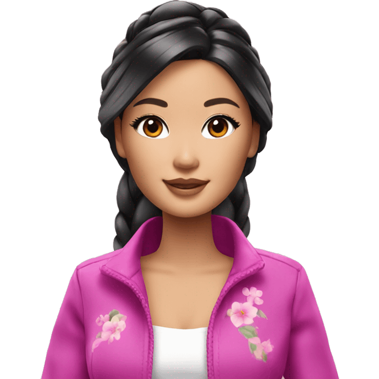 Beautiful Barbie asian emoji