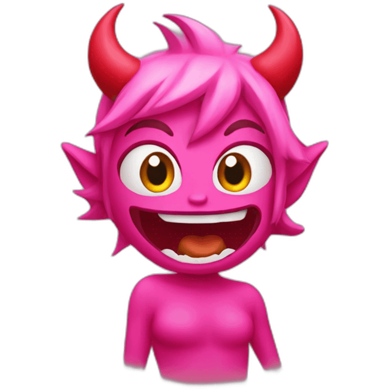 pink bimba devil  emoji