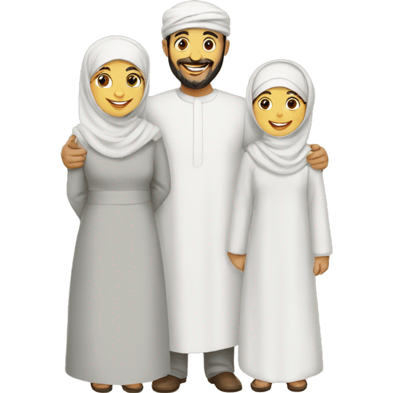 Happy Muslims family emoji