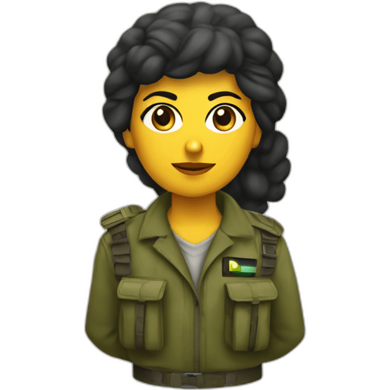 pilar rahola as palestinian guerrilla warrior emoji