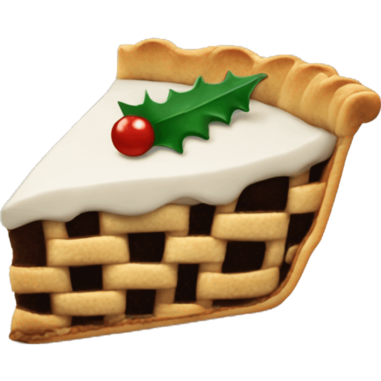 realistic Christmas pie emoji