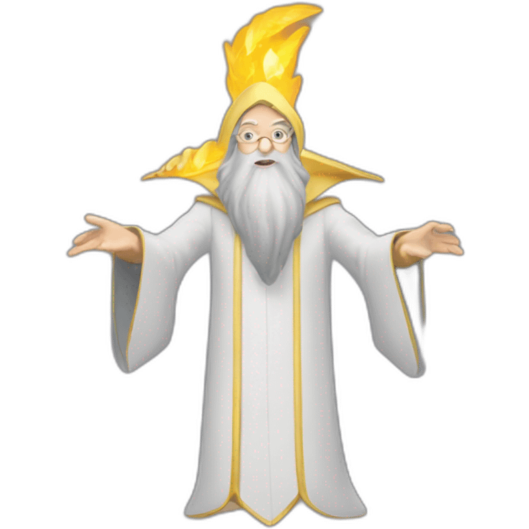 Dumbledore teleportation with pheonix emoji