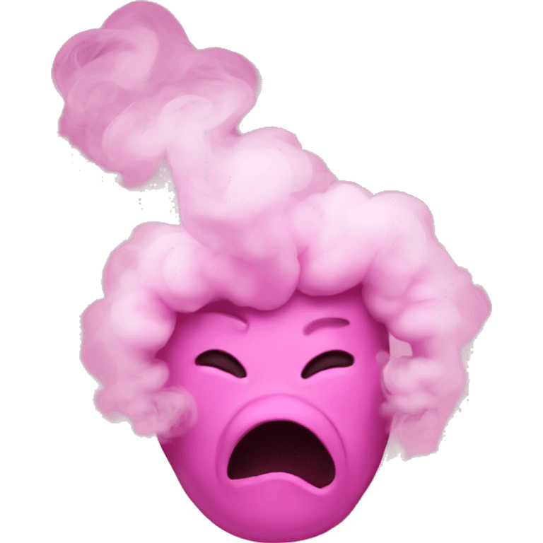 pink smoke emoji