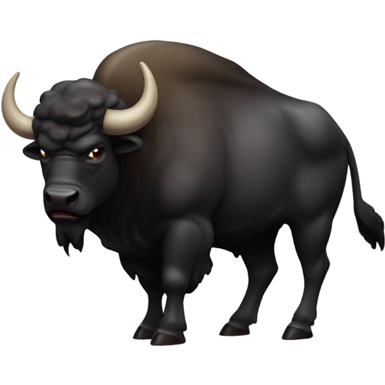 Evil buffalo emoji