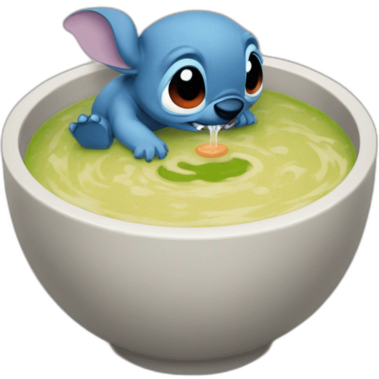 stich drinking soup emoji