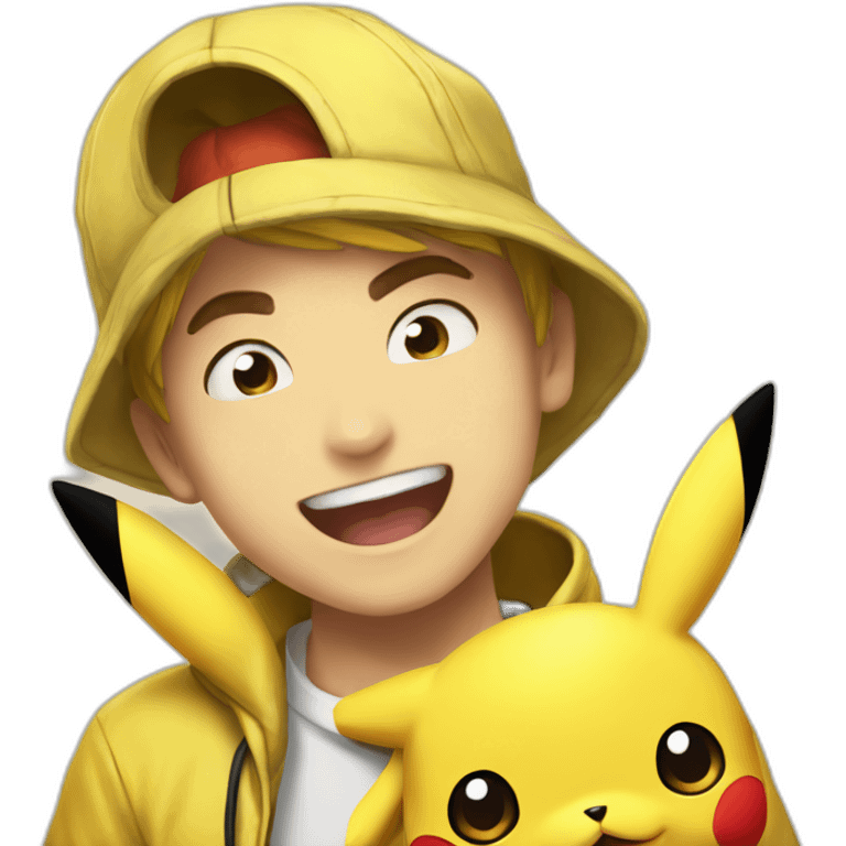 Pikachu sur draceaufeu emoji