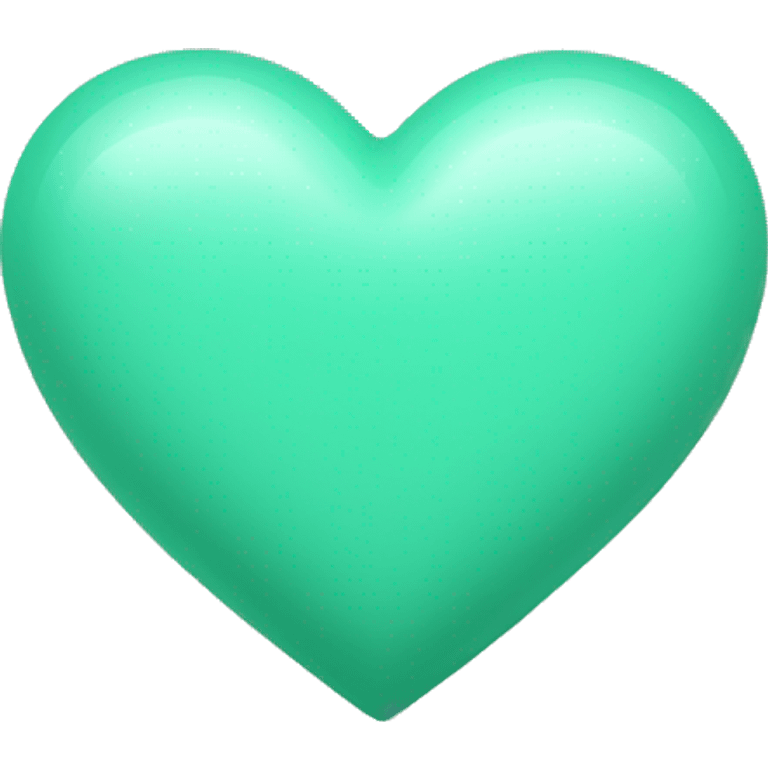 Seafoam green heart emoji