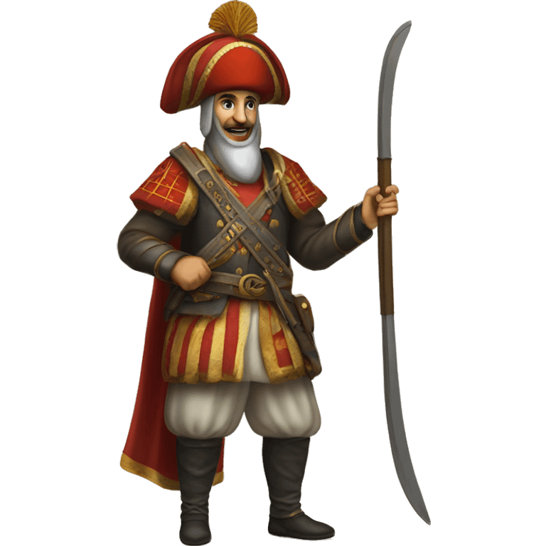 A full-length ottoman  janissary emoji