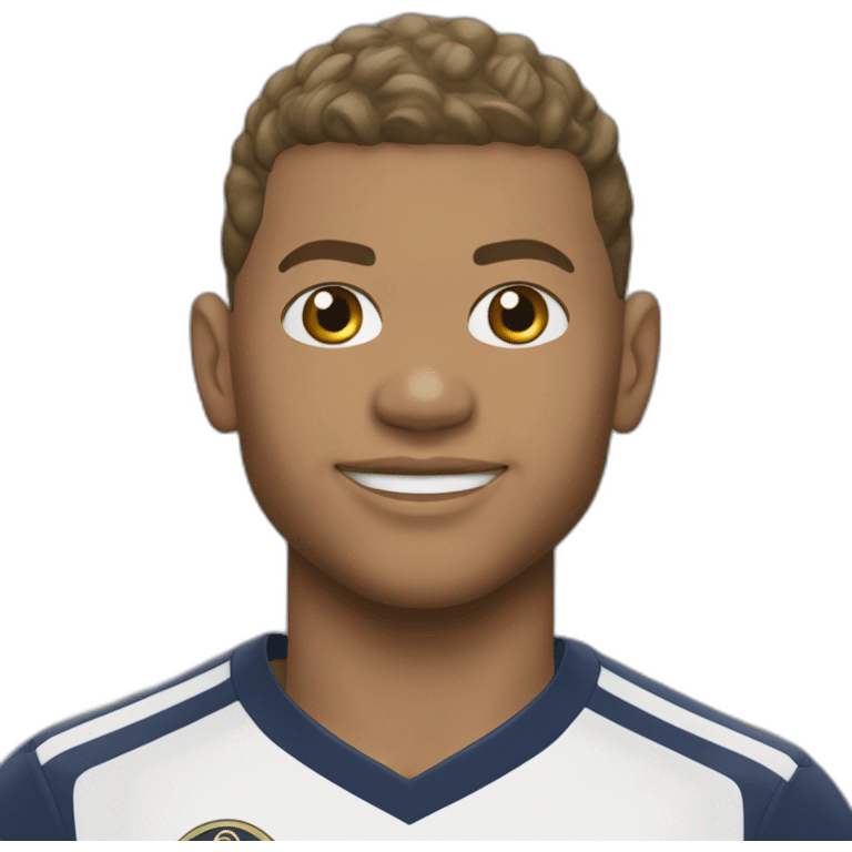 Mbappé avec le ballon d’or emoji