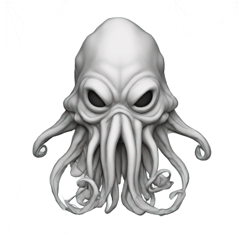 Cthulhu wireframe topology emoji