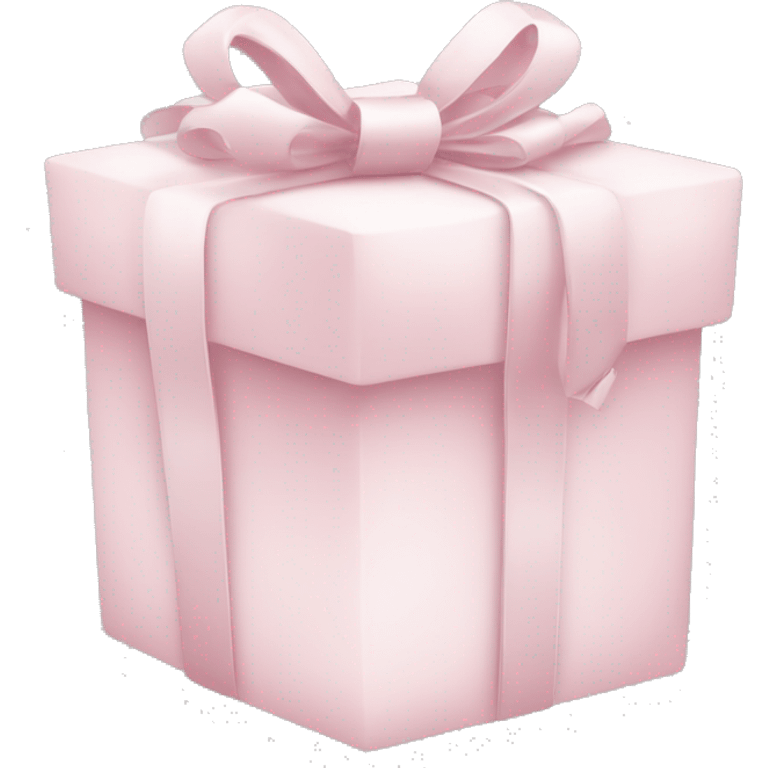 Light pink Christmas gifts under a white Christmas tree  emoji