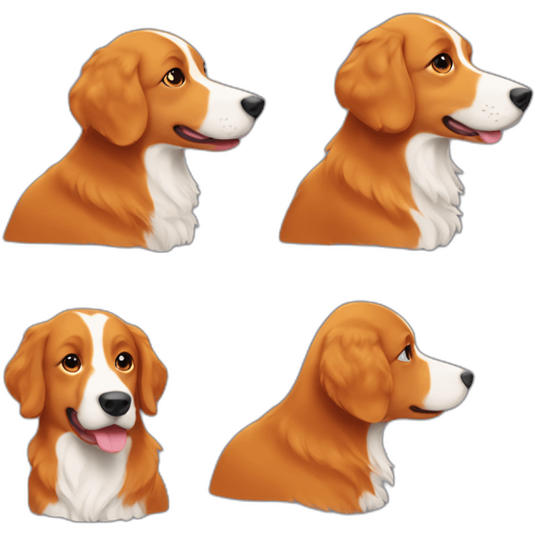 amos the red duck tolling retriever emoji