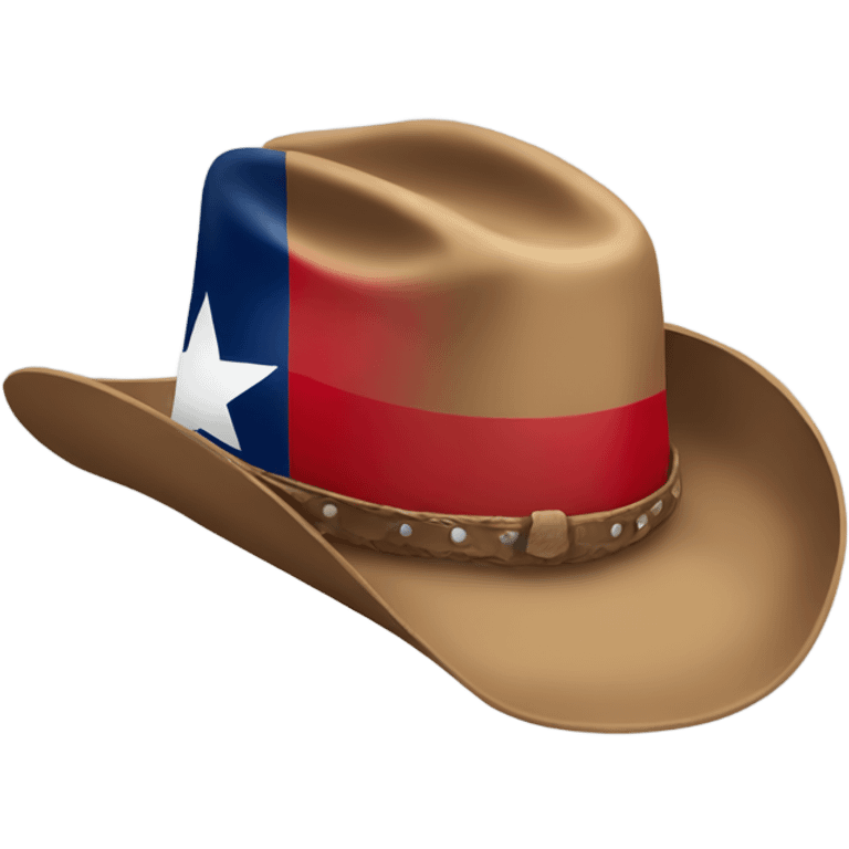 Texas flag with cowboy hat emoji