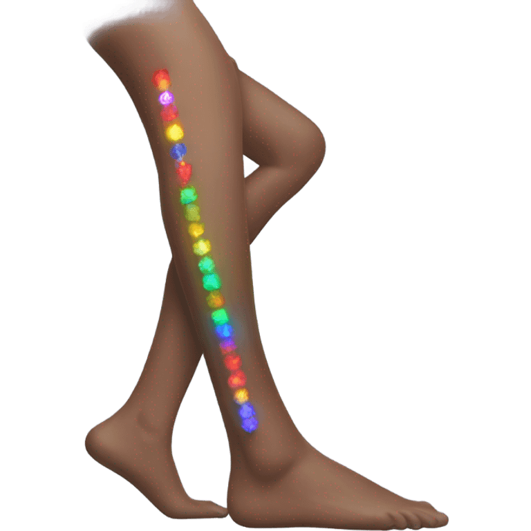 Aesthetic leg with led lights  emoji