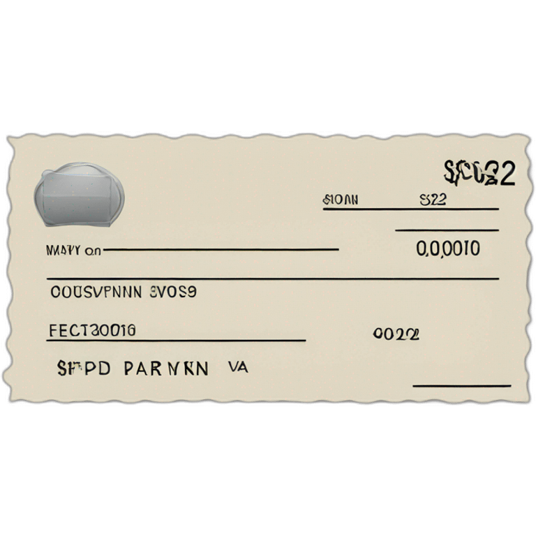 cheque emoji