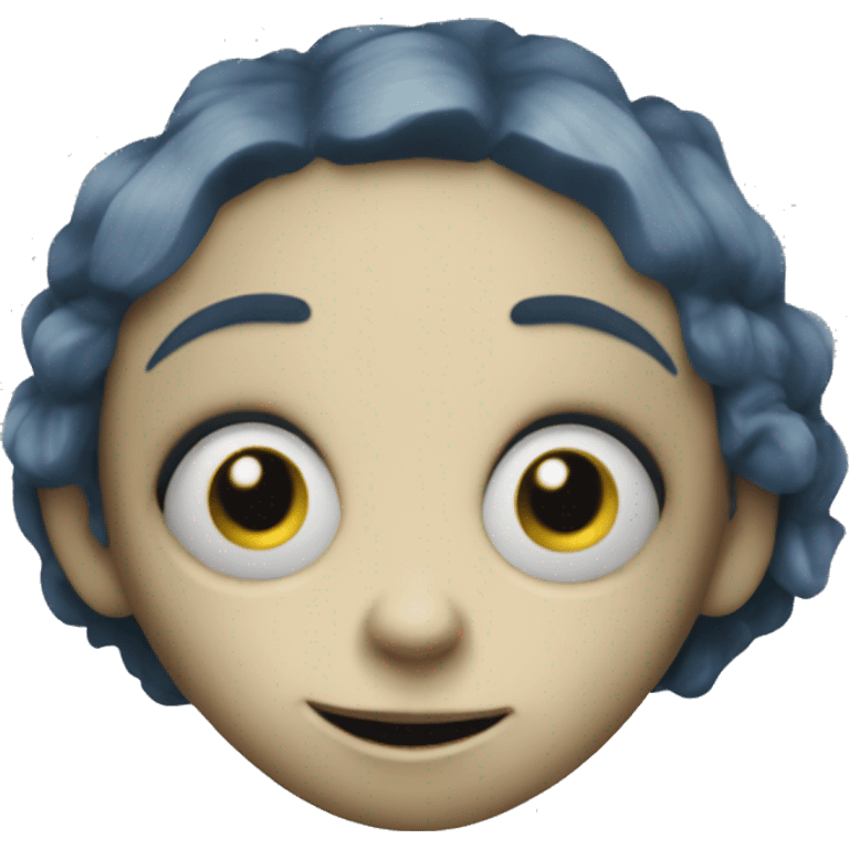 coraline doll button eyes creepy emoji