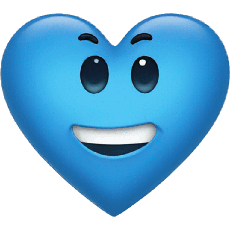 louis blue heart emoji