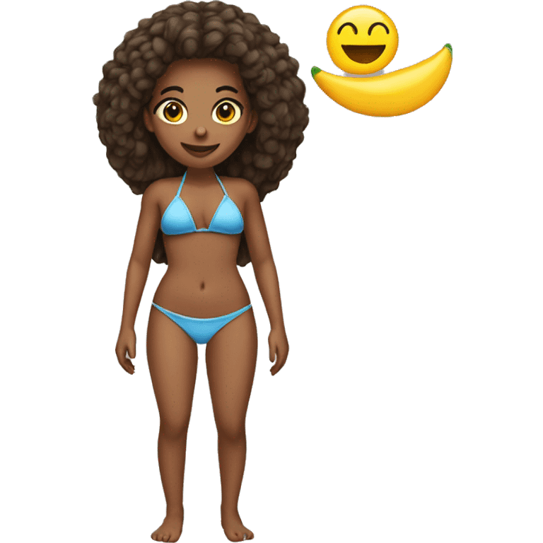 Girl with bikini emoji