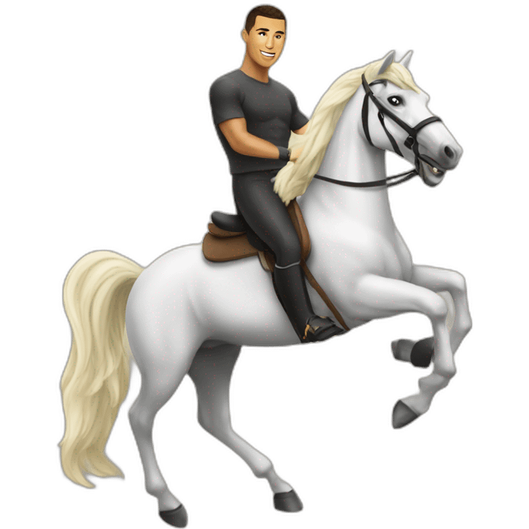 Ronaldo on a horse emoji