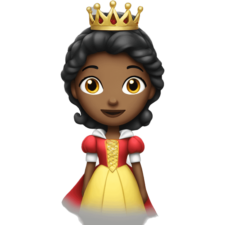 Snow White-princess in Christmas outfit emoji