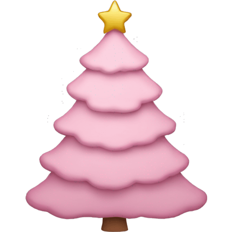 light pink christmas tree emoji