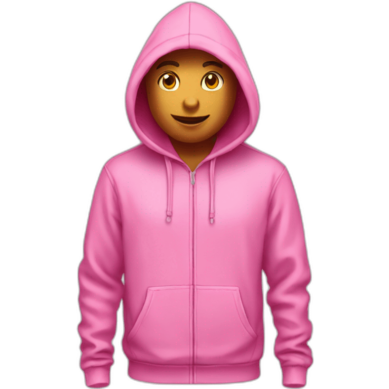 Hoodie pink emoji