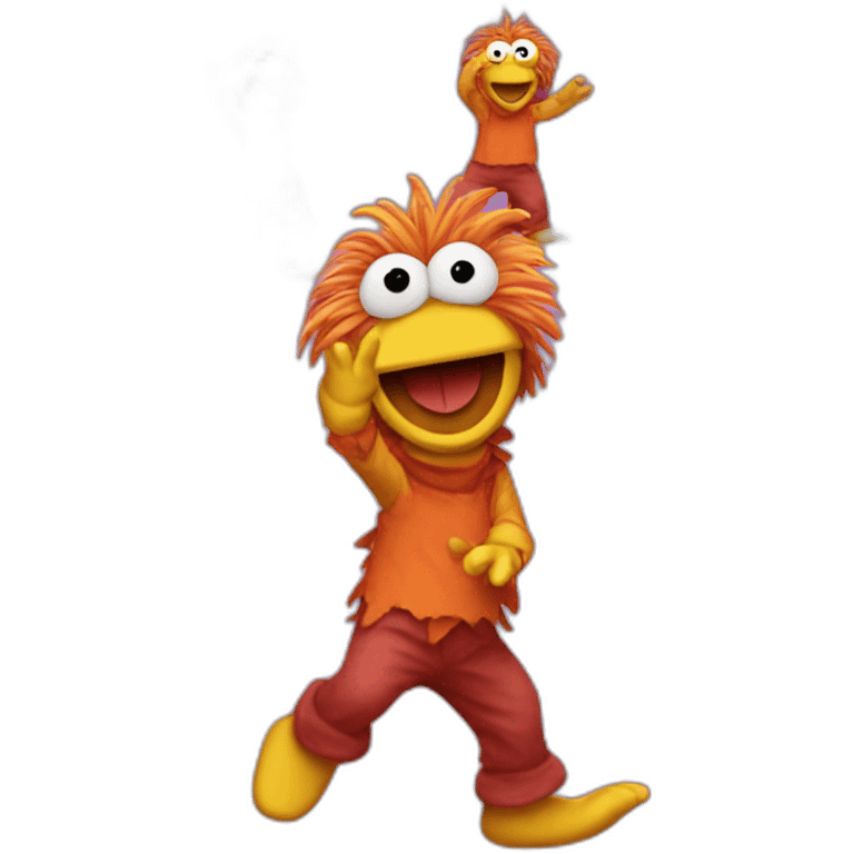 Dancing fraggle emoji