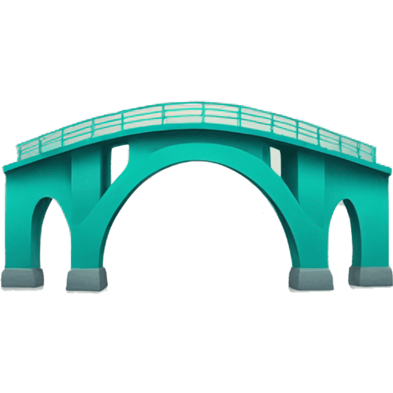 a teal bridge emoji