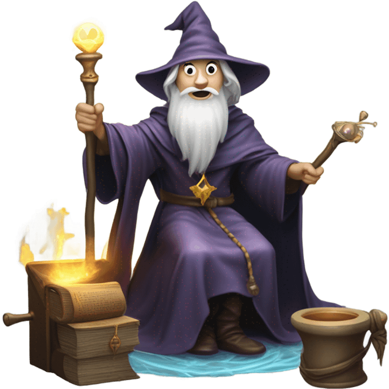 Wizard on the toilet  emoji