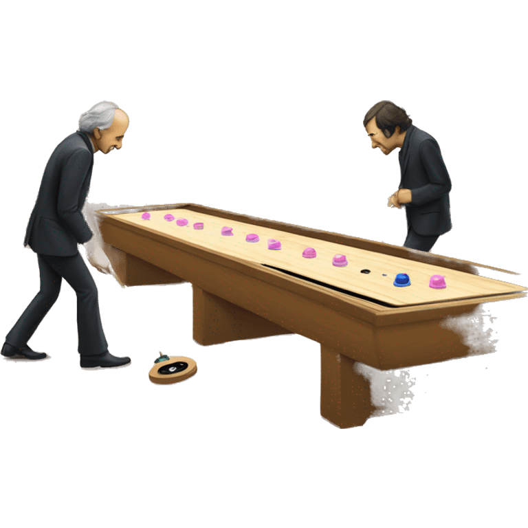 pink floyd playing shuffleboard emoji