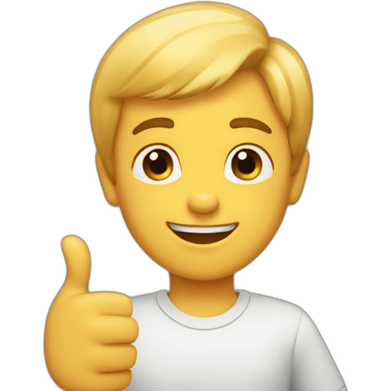 thumb up boy emoji