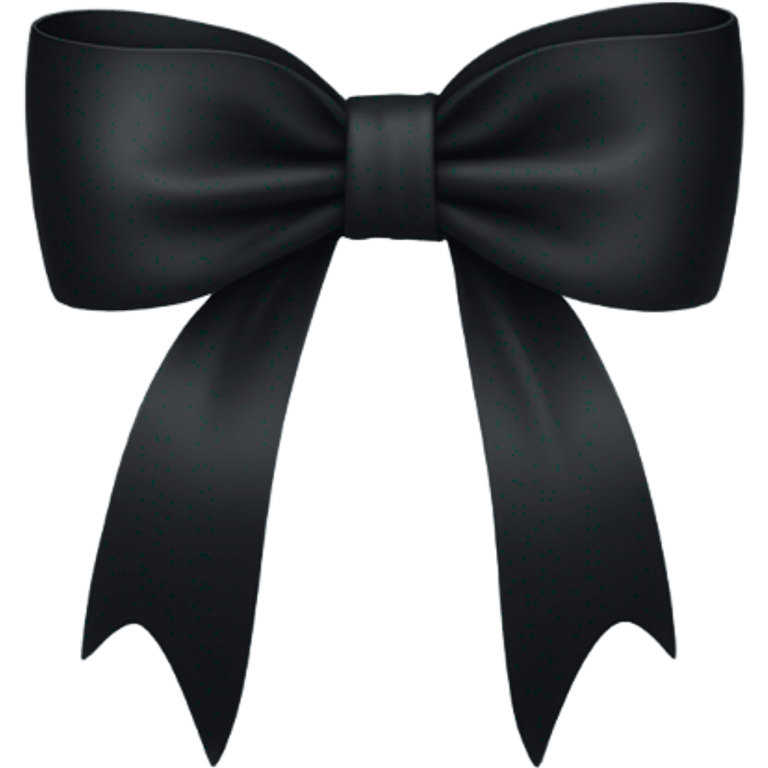 Black bow emoji